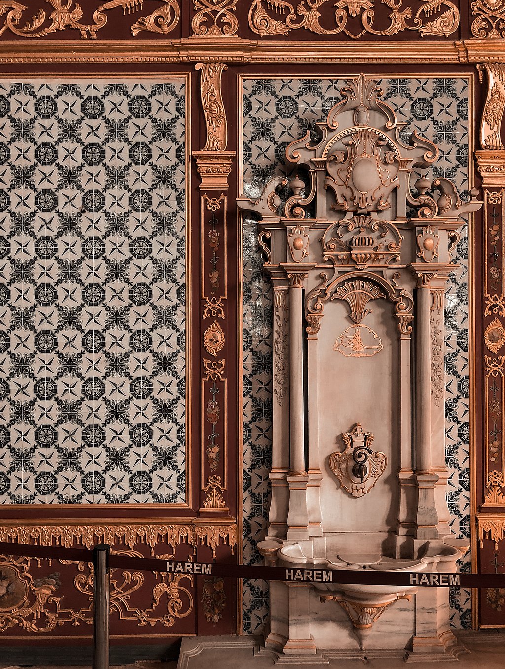 Wand im Topkapi Palace